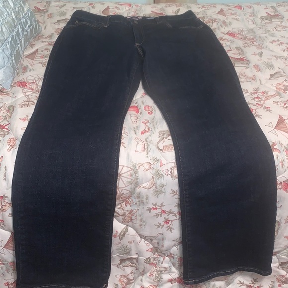 Tommy Hilfiger Curve Bootcut Darkwash Jeans - Picture 1 of 4